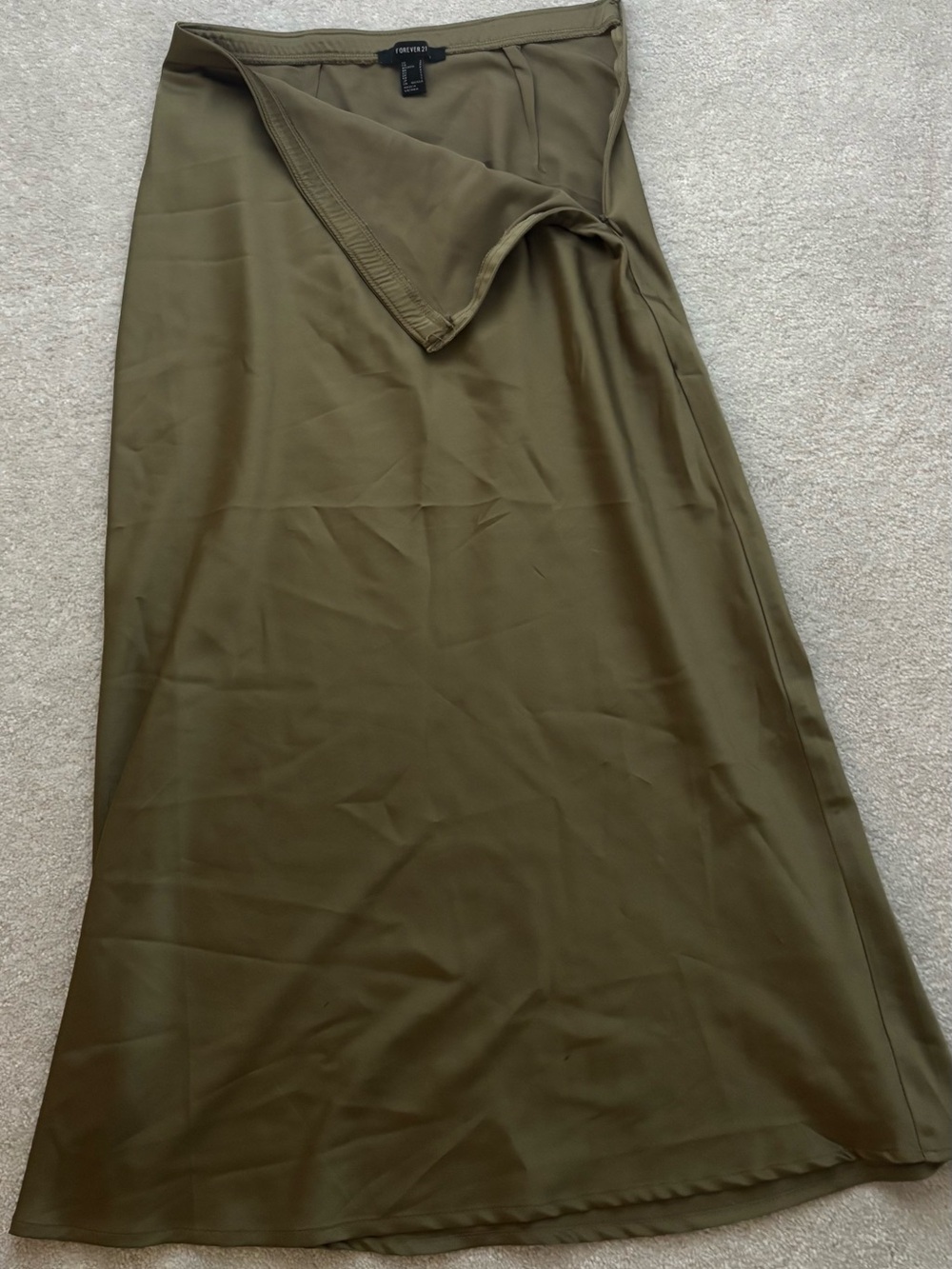Forever 21 Olive Maxi Skirt